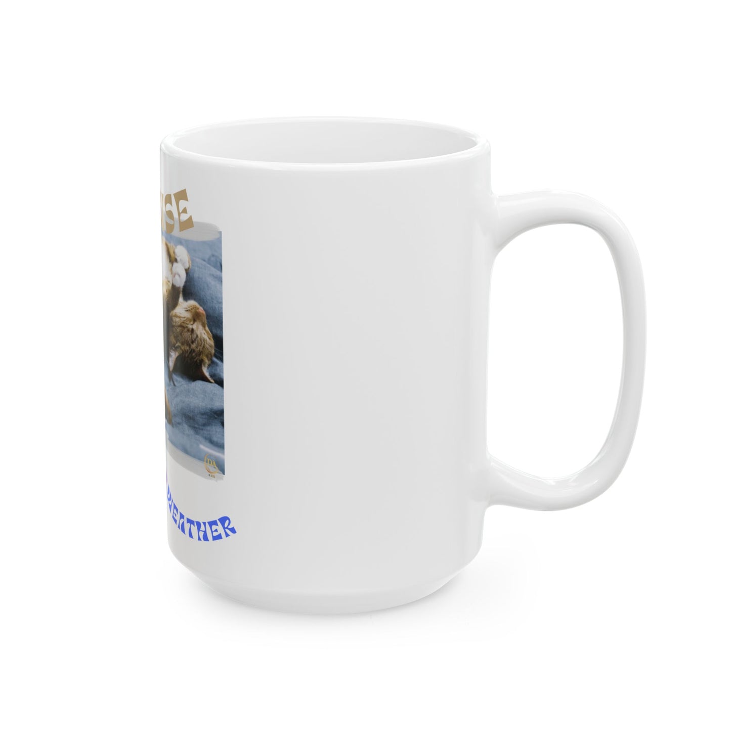 Cat Lover Ceramic Mug (11 oz, 15 oz) - Cat Nap Cuddle Weather Brown White Tabby Pet Gift for Him or Her by Divine Arts
