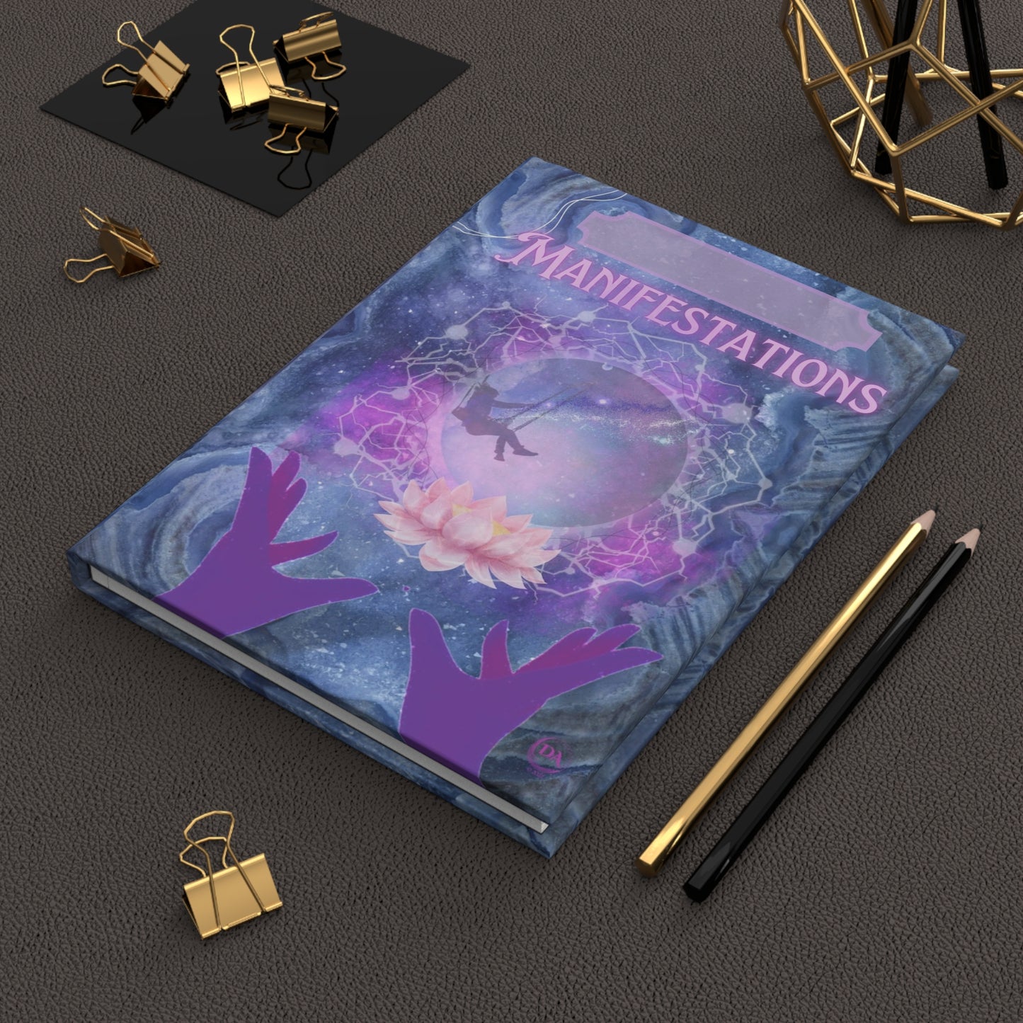 Manifestations Hardcover Journal โ Guided Spiritual Manifesting Notebook by Divine Arts
