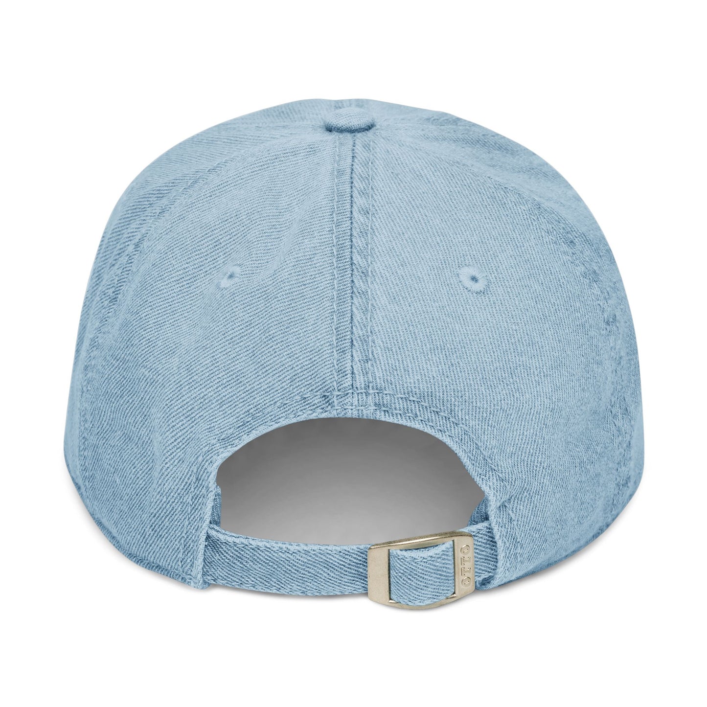 Denim Cap (Embroidery), 100% Cotton, Three Unique Embroidery Merkabas, Neon Galaxy Starry Light, Lotus Jewel Design by Divine Arts